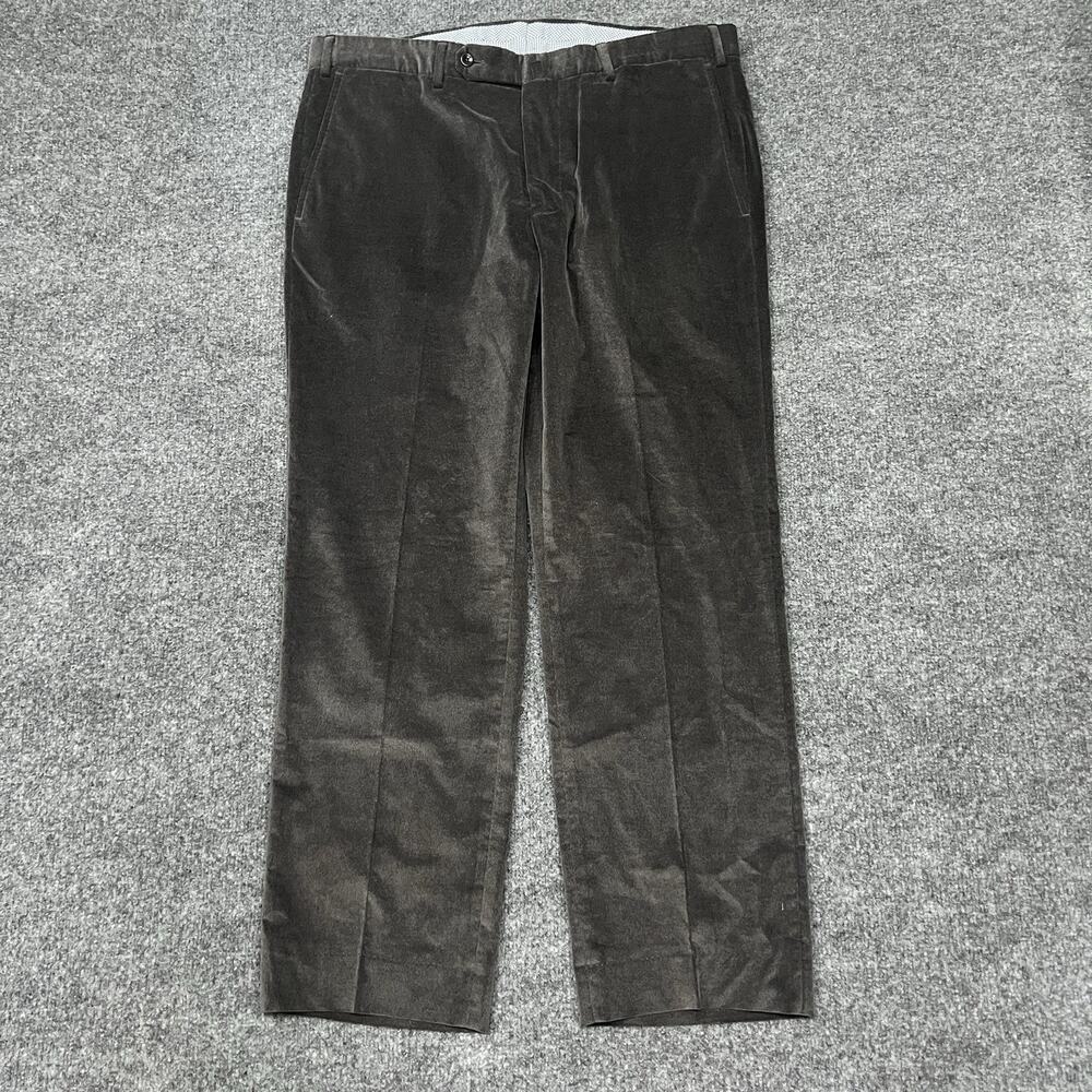 Incotex High Comfort Pants Mens 37x28.5 Gray Chino Trousers Slowear Super Soft